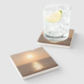 夕日 ストーンコースター (横)