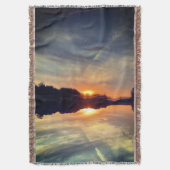 夕日 スローブランケット (正面縦)