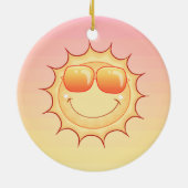夕日 セラミックオーナメント (裏面)