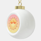 夕日 セラミックボールオーナメント (右)