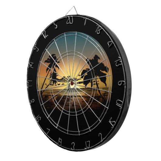 夕日 ダーツボード (正面右)