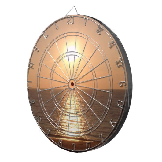 夕日 ダーツボード (正面右)