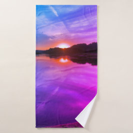 夕日 バスタオル