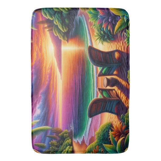 夕日 バスマット (正面縦)