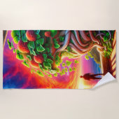 夕日 ビーチタオル (正面)