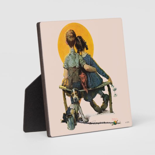 夕日 フォトプラーク (正面)