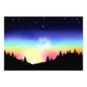 夕日 フォトプリント