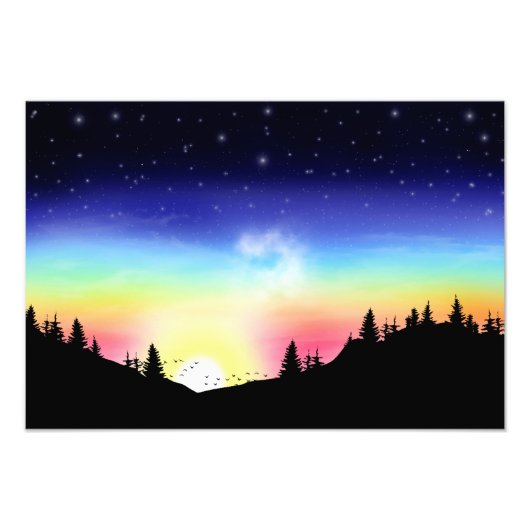 夕日 フォトプリント            (正面)