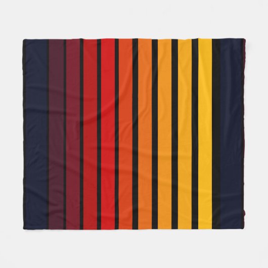 夕日 フリースブランケット (正面(横))