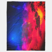 夕日 フリースブランケット (正面)