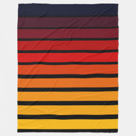 夕日 フリースブランケット