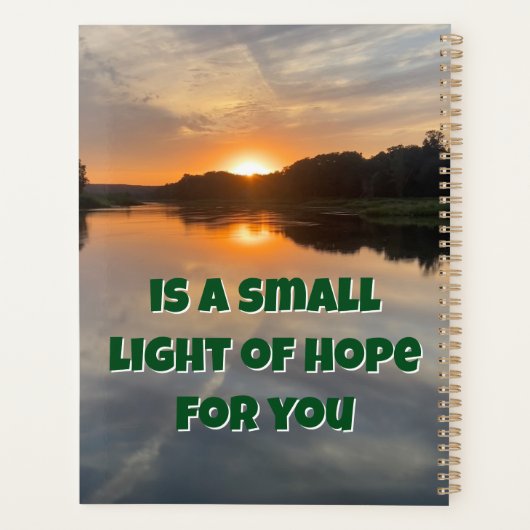 夕日 プランナー手帳 (裏面)