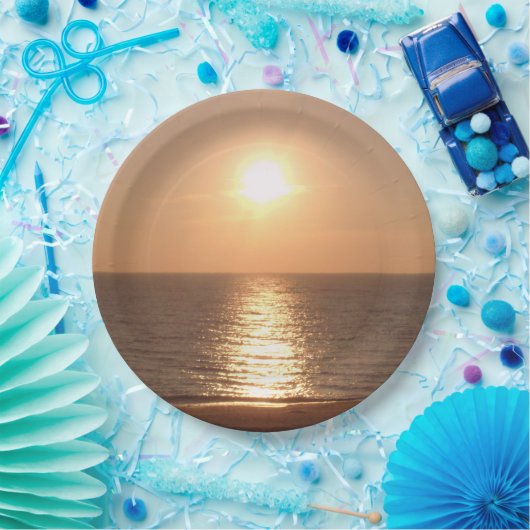 夕日 ペーパープレート (パーティー)