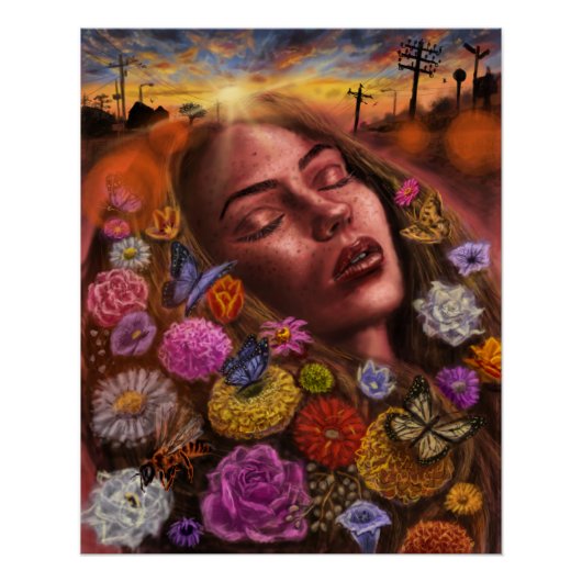 夕日 ポスター (正面)