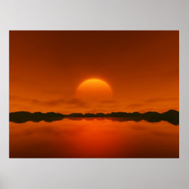 夕日 ポスター