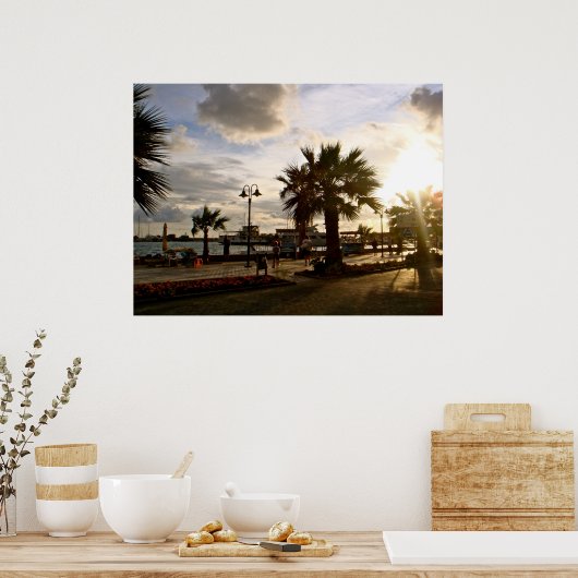 夕日 ポスター (キッチン)