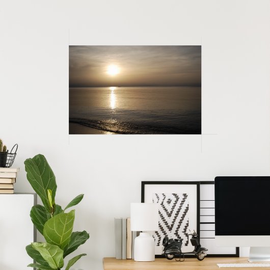 夕日 ポスター (ホームオフィス)