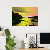 夕日 ポスター (ホームオフィス)