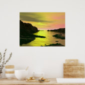 夕日 ポスター (キッチン)