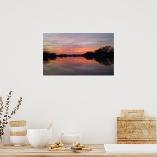 夕日 ポスター (キッチン)