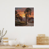 夕日 ポスター (キッチン)