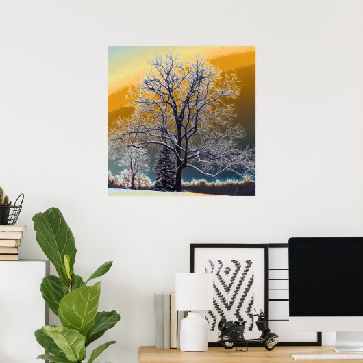 夕日 ポスター (ホームオフィス)