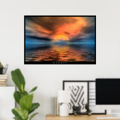 夕日 ポスター (ホームオフィス)