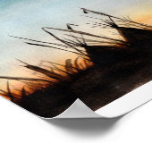 夕日 ポスター (角)