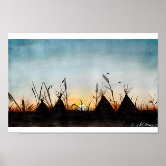 夕日 ポスター (正面)