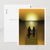 夕日 ポストカード (正面/裏面)