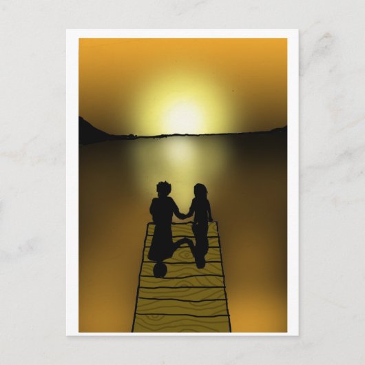 夕日 ポストカード (正面)