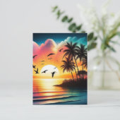 夕日 ポストカード (スタンド正面)