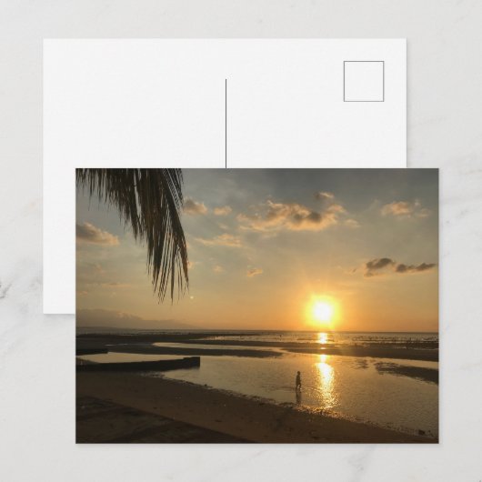 夕日 ポストカード (正面/裏面)