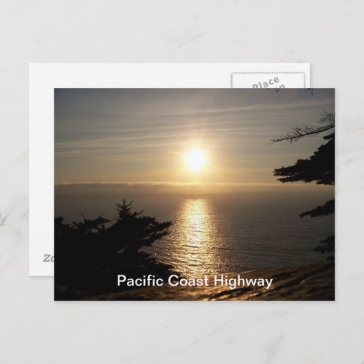 夕日 ポストカード (正面/裏面)