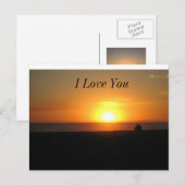 夕日 ポストカード (正面/裏面)