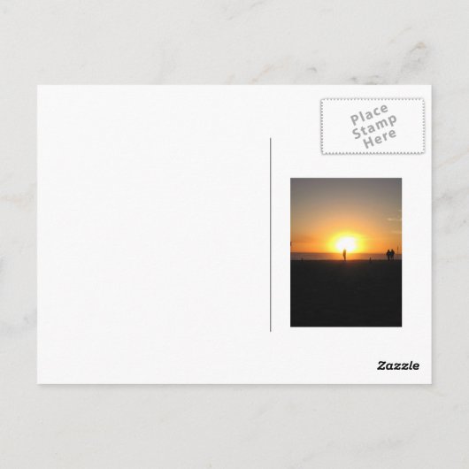 夕日 ポストカード (裏面)