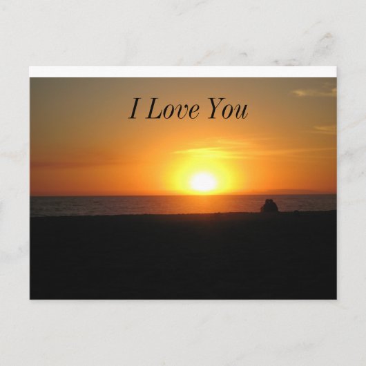 夕日 ポストカード (正面)