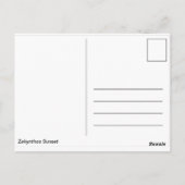 夕日 ポストカード (裏面)