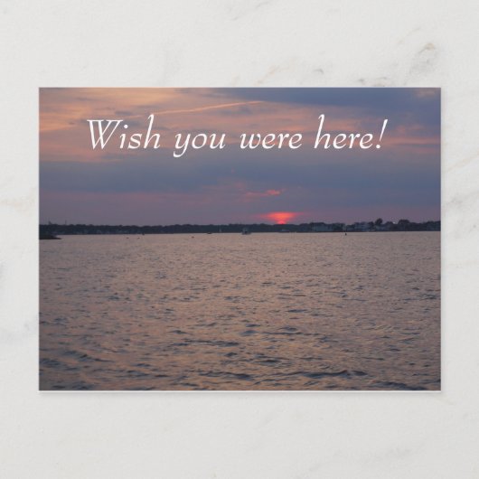 夕日 ポストカード (正面)