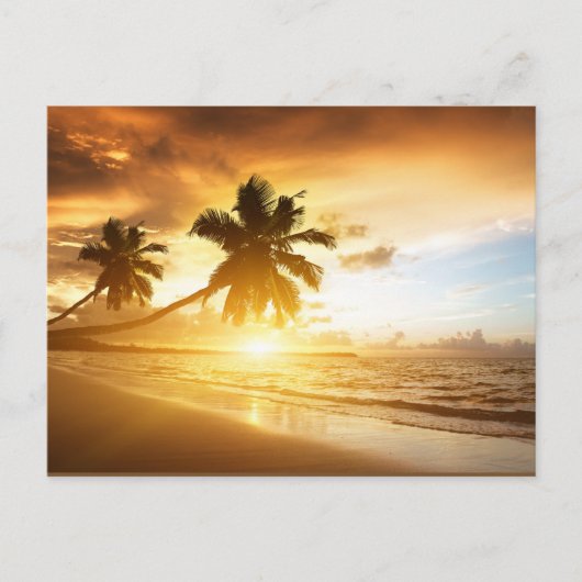 夕日 ポストカード (正面)