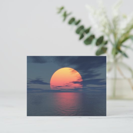 夕日 ポストカード (スタンド正面)