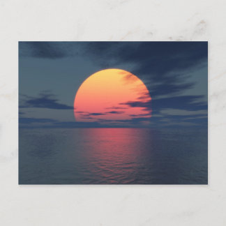 夕日 ポストカード