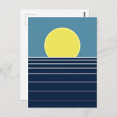 夕日 ポストカード (正面/裏面)