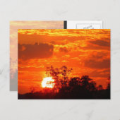 夕日 ポストカード (正面/裏面)