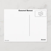夕日 ポストカード (裏面)