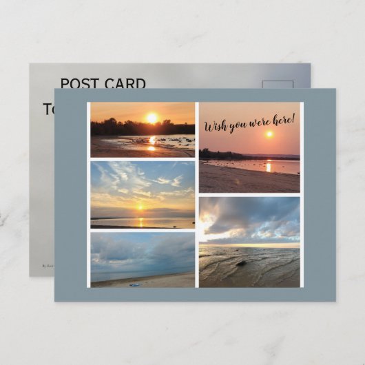 夕日 ポストカード (正面/裏面)