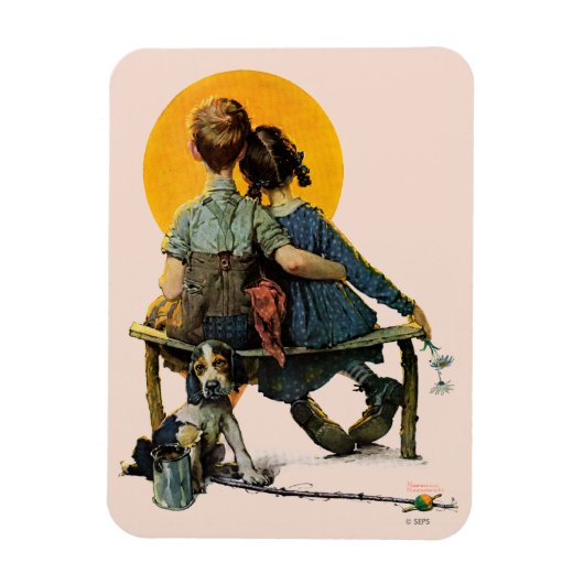 夕日 マグネット (縦)