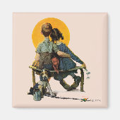 夕日 マグネット (正面)