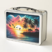 夕日 メタルランチボックス (裏面)