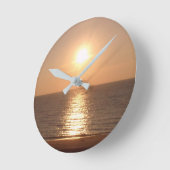 夕日 ラウンド壁時計 (傾斜)
